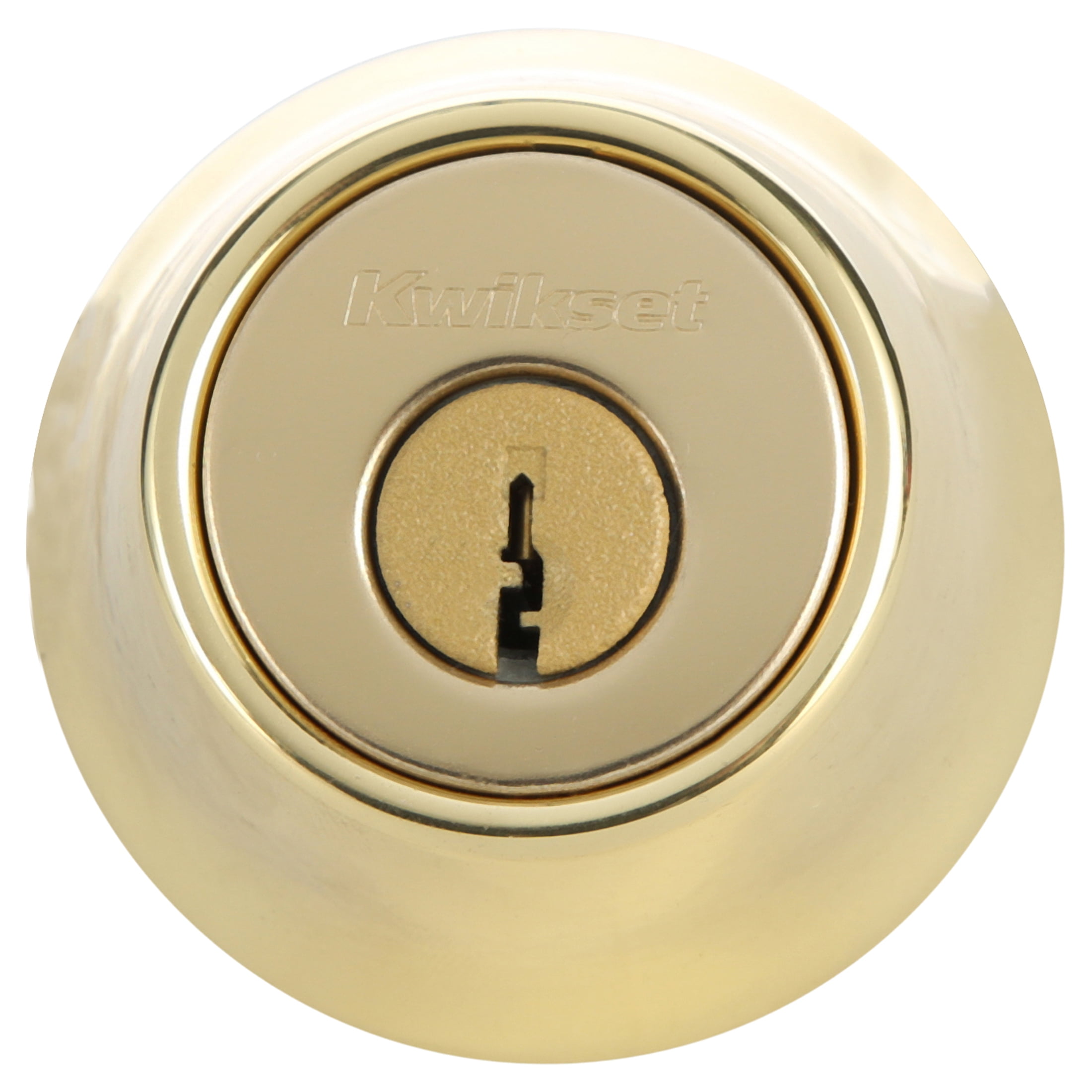 Kwikset 242 Tylo Keyed Entry Knob And Sgl Cyl Deadbolt Project Pack in PB