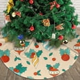 thumbnail image 3 of XMXY Halloween Christmas Tree Skirt, Christmas Nativity Leaf Celebration Holiday Party Indoor Decorations Ornaments, 48" Inch, 3 of 6