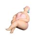 thumbnail image 4 of Figura de mujer playera decorativa de mesa, coleccionable, hecha a mano, estatua artesanal de resina. Rosa, 4 of 8
