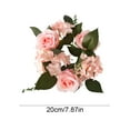 thumbnail image 2 of Kraoden Artificial Rose Candle Ring, Silk Floral Candle Holders for Weddings, Home Decor, Party Centerpieces, Reusable Decorative Candle Garland, 2 of 6
