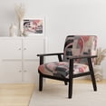 thumbnail image 2 of Designart "Angles Transcendants en Rose I" Chaise d'Appoint Rembourrée - Fauteuil Moderne pour Salon, 2 of 7