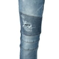 thumbnail image 5 of RAW X Mens RawX Slim Fit Moto Detail Stretch Jeans, Med Blue, 54X32, 5 of 6