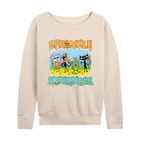 Pete The Cat - Sprinkle Kindness - Women's French Terry Long Sleeve Shirt