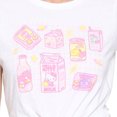 thumbnail image 4 of Hello Kitty and Friends Snacks and Games Junior Women's White T-Shirt (XL), 4 of 4