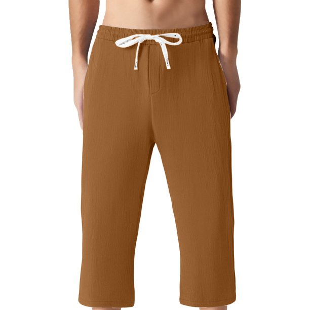 Pantalones informales para hombre para actividades al aire libre: cómodos para relajarse en verano y otoño