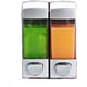 thumbnail image 1 of Dispensr De Jabón,Dispensr de Regadera,Dispensr de Gel Antibacterial y Jabón Líquido,Dispensr de Champú y Jabón para Baño,Cocina,Fregadero Doméstico (2 Compartimentos, Plata), 1 of 3