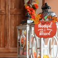 thumbnail image 4 of Thankful Blessed Thanksgiving Decor Sign Fall Home Wreath Welcome Signs Round Wood Hanging Sign with Ribbon Bow Farmhouse Porch Decorations for Home Thanksgiving, 4 of 7