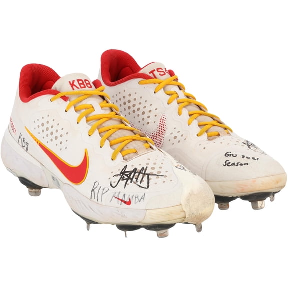 Jack Flaherty St. Louis Cardinals Autographed Game-Used White Cleats from the 2021 MLB Season with "Game-Used" Inscription - AA0098964-65 - Fanatics Authentic Certified