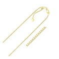 thumbnail image 1 of 14k Yellow Gold Adjustable Box Chain 1.1mm 22 in, 1 of 3