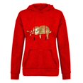 thumbnail image 3 of Pntutb invierno mujer Casual manga larga tops señoras estampado pulóver sudadera blusa Pntutb Pntutb-3220, 3 of 6