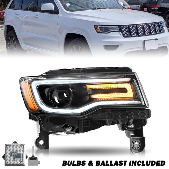 For 2014-2021 Jeep Grand Cherokee HID Headlight Right Side w/Bulbs&Ballast RH