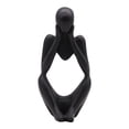 thumbnail image 2 of Sculptures Abstraites de Style Penseur en Résine Statue Figurines de Collection Décor Moderne de Bureau à la Maison (Noir), 2 of 2