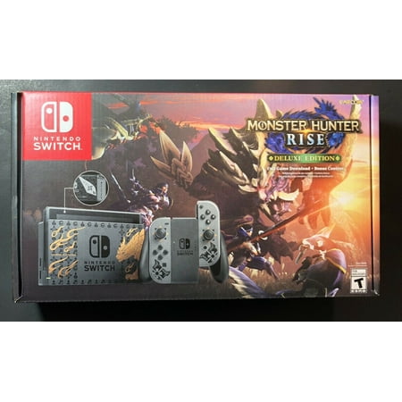Nintendo Switch Monster Hunter Rise Deluxe Limited Edition Bundle New
