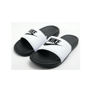 Nike Men's Benassi Just Do It Slides White/Black SIZE M11