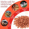 thumbnail image 5 of 200 Pieces Mini Bricks For Landscaping Miniature Bricks Brick Wall Small Bricks For Dollhouse Garde, 5 of 5