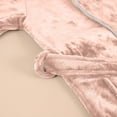 thumbnail image 6 of Soft Pajamas Plush Fleece Bath Spa Robe with Belt Women Cozy Warm Bathrobe Long Sleepwear Home Outfits (XL, Pink), 6 of 6