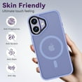 thumbnail image 6 of 3-in-1 Entronix Bundle for iPhone 16, Magnetic Sturdy Matte Case 2 Screen Protector, Purple, 6 of 8