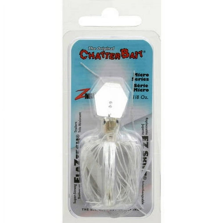 2 pack) Z-Man Chatterbait Micro 1/8oz White - Walmart.com