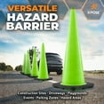 thumbnail image 7 of 36” Lime Green Traffic Cone - 252 Pack - Premium PVC Safety Cone for Parking, Caution, Construction, Road Crews, Emergency Vehicle - Xpose Safety, 7 of 7