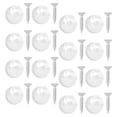 thumbnail image 3 of 50Pcs Glass Retainer Clips Silver for Mirror Mounting Small and Lightweight Abs Iron, 3 of 8