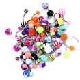 thumbnail image 3 of 30PCS/Set Acrylic Belly Button Ring Navel Piercing Navel Bar Navel Piercing Rings Dangle Belly Rings, 3 of 7