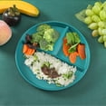 thumbnail image 2 of Assiette à Trois Compartiments en Paille de Blé Anti-Chute Assiette Ménagère Assiette Spéciale Simple Assiette pour Enfants, 2 of 5
