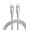 Silver Metal Braided 6.6ft 60W, variant on Compatible for Metal Braided USB-C to USB-C Cable, 6.6ft 60W PD Fast Charging & Data Sync, Indestructible Cat Dog Chew Proof Charger Cord for iPhone 15 16, Galaxy, Pixel, PS5
