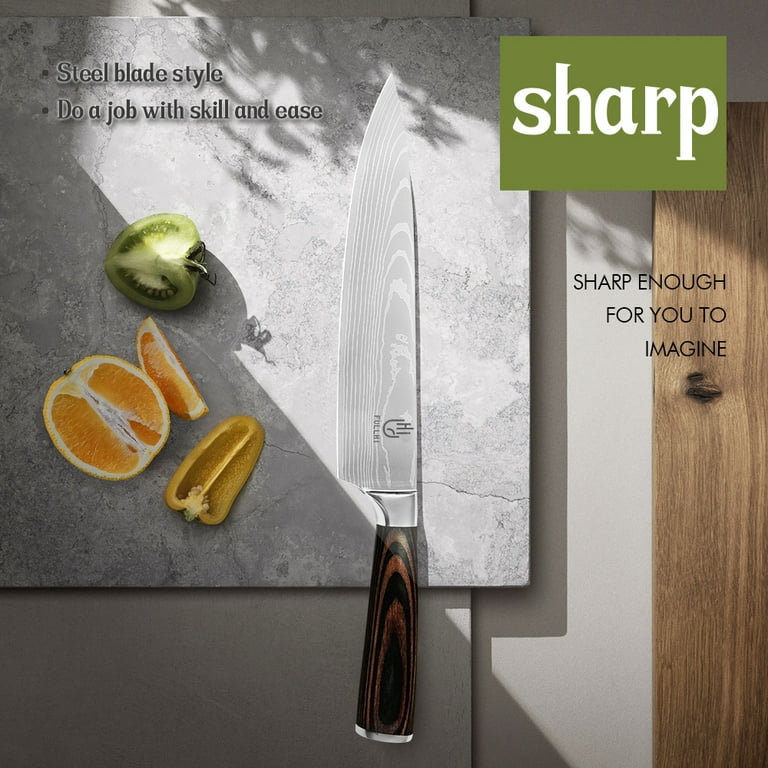 Cooking in Style: 3-Piece Kitchen Knife Set with Tropical Prints