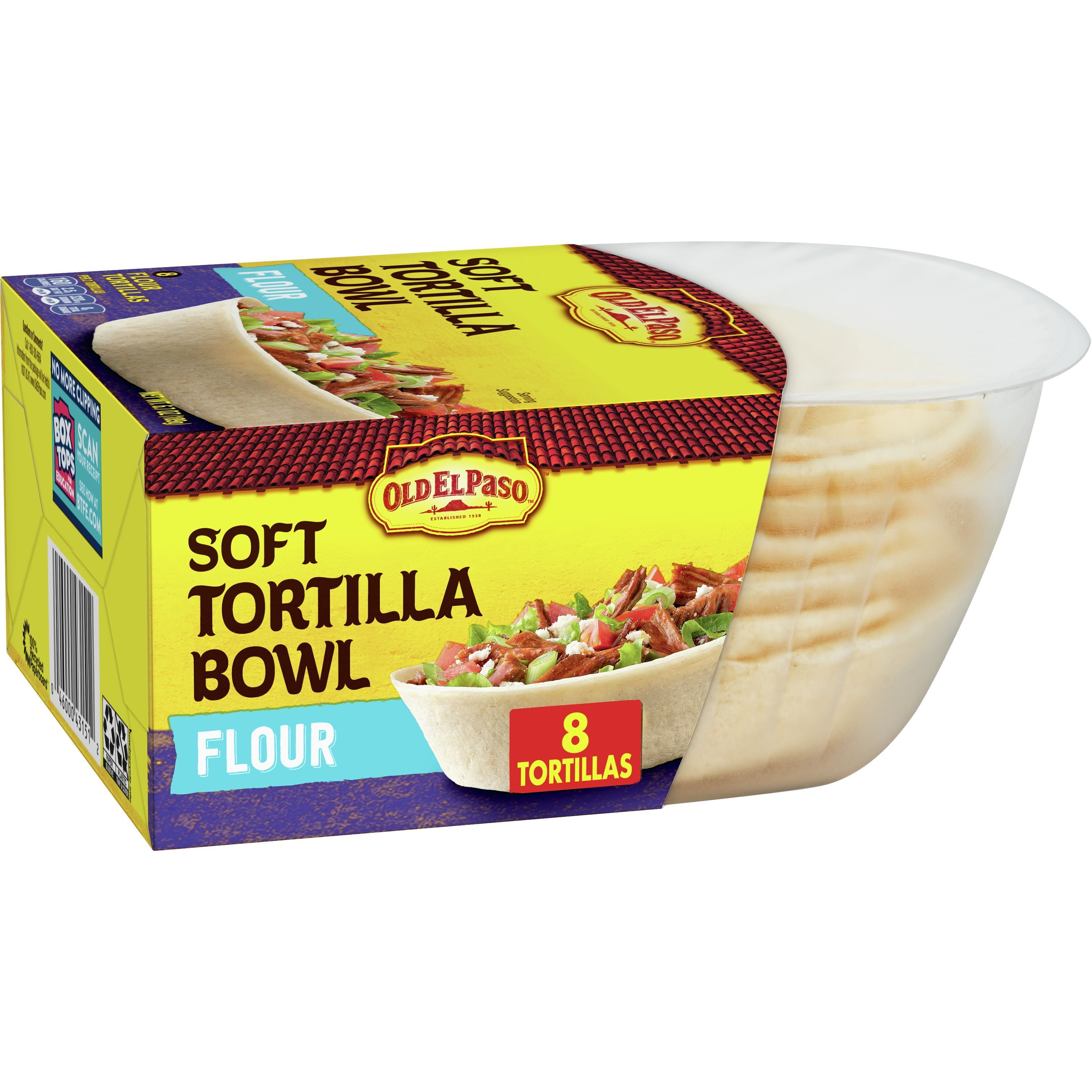 Old El Paso Soft Tortilla Bowls, Flour, 8 ct., 6.7 oz.