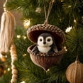 thumbnail image 5 of Forest Animal Acorn Ornaments 2026, Sleeping Penguin in Acorn Shell Ornament 2026 – 3D Resin Hanging Decor, Cozy Woodland Keepsake for Holiday Tree, 5 of 8