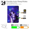 thumbnail image 2 of iPad Mini 5 Case for iPad Mini 4 Cover (7.9 inch), Allytech Smart Auto Wake Sleep Card Slots Holder Anti-Slip Stand PU Leather Drop Proof Case for iPad Mini 5th Gen 2019/Mini 4 2015, Butterfly & Wolf, 2 of 6