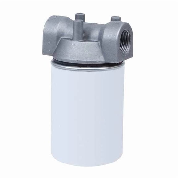 Dayton Filter Housing,7 3/4" H,4 1/8" Dia,White 40M299