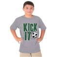 thumbnail image 3 of Athletic Soccer Fan Kick It Goal Boys Kids T Shirt Tees Tops Teen Brisco Brands XS, 3 of 6