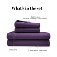 thumbnail image 3 of Superior Cotton Blend 800 Thread Count Sheet Set, Olympic Queen, Plum, 3 of 6