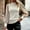 Beige, variant on Women's Turtleneck Tops Puff Long Sleeve Shiny Sequins Ribbed Blouses Knit Casual Fall Shirts 2025 Fashion Tunics Pullover Sweater