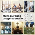 thumbnail image 5 of Hengguang 4 Pairs Cross Grip Soccer Socks for US 7-11, Anti Slip Socks, Sports Sock for Training, 5 of 7