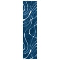 thumbnail image 3 of SAFAVIEH Florida Tamzen Abstract Shag Area Rug, Navy/Ivory, 6'7" x 6'7" Round, 3 of 4