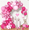 Pink, variant on Ayieyill 156pcs Rose Gold Balloon Garland Arch Kit for Baby Shower, Wedding, Birthday, Party Decorations