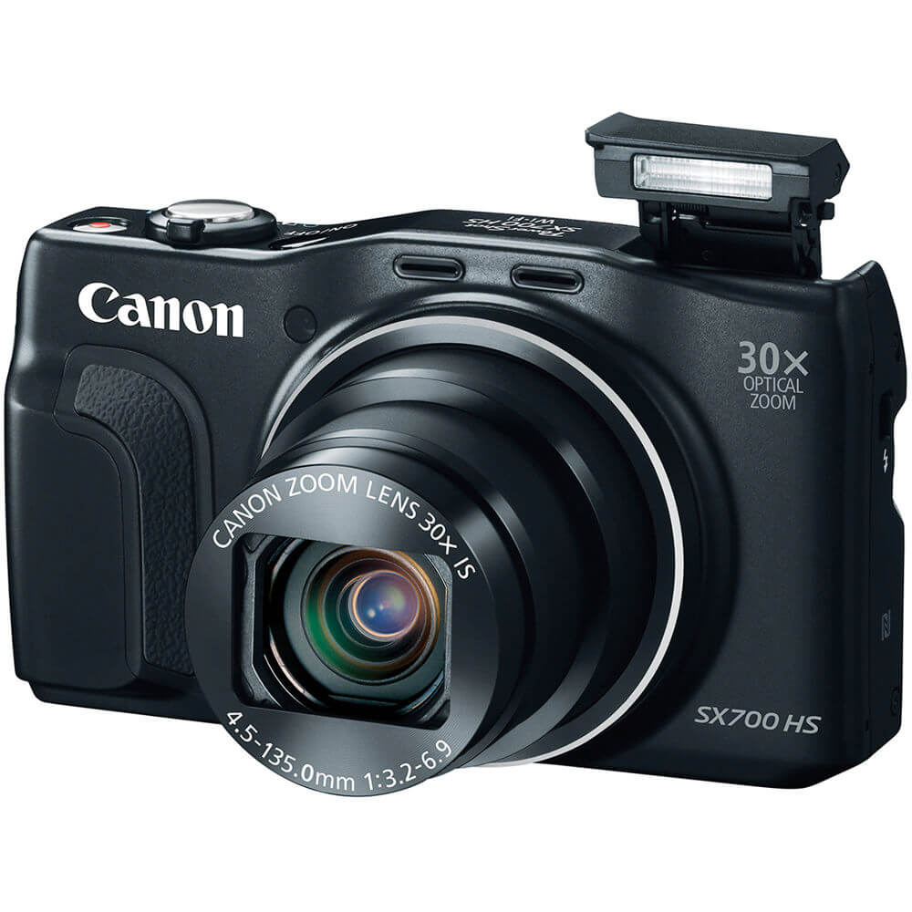 Canon SX700BK PowerShot SX700 16.1MP 30x Zoom Black Digital Camera - image 3 of 4