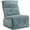 Light Blue, variant on MCombo Wall Hugger Armless Power Recliner Chair, 29.5" Extra Wide Seat, Oversized Fabric Powered Reclining Sofa for Living Room, Small Space ALR01