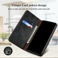 thumbnail image 2 of Dteck Case for OnePlus Nord N200 5G,Flip Fold PU Leather Wallet Case with Card Slot Holder & Stand Magnetic Closure Shockproof Protective Cover for OnePlus Nord N200 5G,Black, 2 of 5