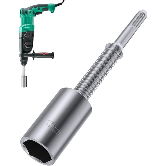 UTAH-Powerful shine SDS Plus Ground Rod Driver-Nut Driver Set for Hammer Rotary Drill - Expansion Bolt Impact Socket,10mm Diameter Shank Compatible With Bosch Dewalt Milwaukee Hilti (0.67inch/17mm)