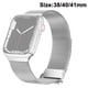 thumbnail image 1 of Correa magnética Compatible con Apple Watch, correa milanesa de malla con lazo ajustable, pulsera de Metal para correa de Apple Watch aplicable, 1 of 8