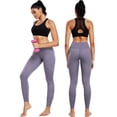 thumbnail image 3 of NELEUS Womens Compression Yoga Leggings for Workout High Waist Tummy Control with 2 Pockets,Light Blue+Light Purple+Light Pink,US Size XL, 3 of 11