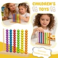 thumbnail image 2 of Color Stack Game Competitive Two Player Strategy Game Wooden Family Entertainment Accessory, 2 of 6