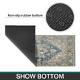 thumbnail image 7 of Bohemian Blue Floral Patterned Carpet Kitchen Rugs and Mats Sets Of 2,Kitchen Decoration Rugs,Rubber Backing Non-Slip Floor Mat for Sink Washable Waterproof Laundry Room Runner Rugs, 7 of 7