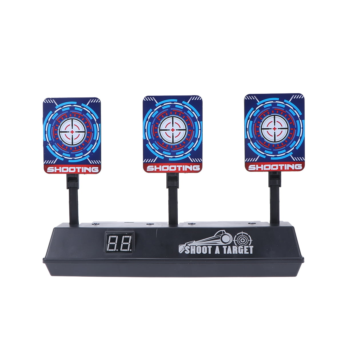 NUOBESTY Electric Digital Target High Precision Auto Reset Shooting Scoring Target for Shooting Game Without Battery 
