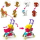 thumbnail image 4 of Set de juego para muñecas DSHMIXIA con cochecito transformador y mascotas, 4 of 7