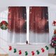 thumbnail image 1 of 2 Piezas Cortinas de Ducha Navideñas 130X180CM Cortina Roja, Cortinas de Baño de Bosque Nevado con Ganchos, Decoración de Baño Antimoho de Poliéster Impermeable Extra Larga (B) BRI  Rojo Verde, 1 of 1