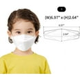 thumbnail image 2 of 50 Pieces Kids White KF/94 Face Mask Breathable Girls Facemask Made in Korea Sports Children White 4D Masks Korean Fish Type Facemask for Outdoor Children Teens Girls Boys, 2 of 5